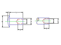 Semi tubular_Round Head_dim_DWG