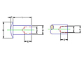 Semi tubular_Round Head_dim_DWG